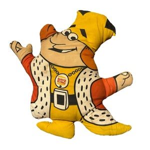 Vintage 1973 Burger King Stuffed Soft Cloth Doll Pillow Plush Collectible 15”